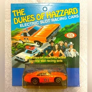 Vintage 1981 Ideal The Dukes Of Hazzard Dodge Charger General Lee Slot Car New!